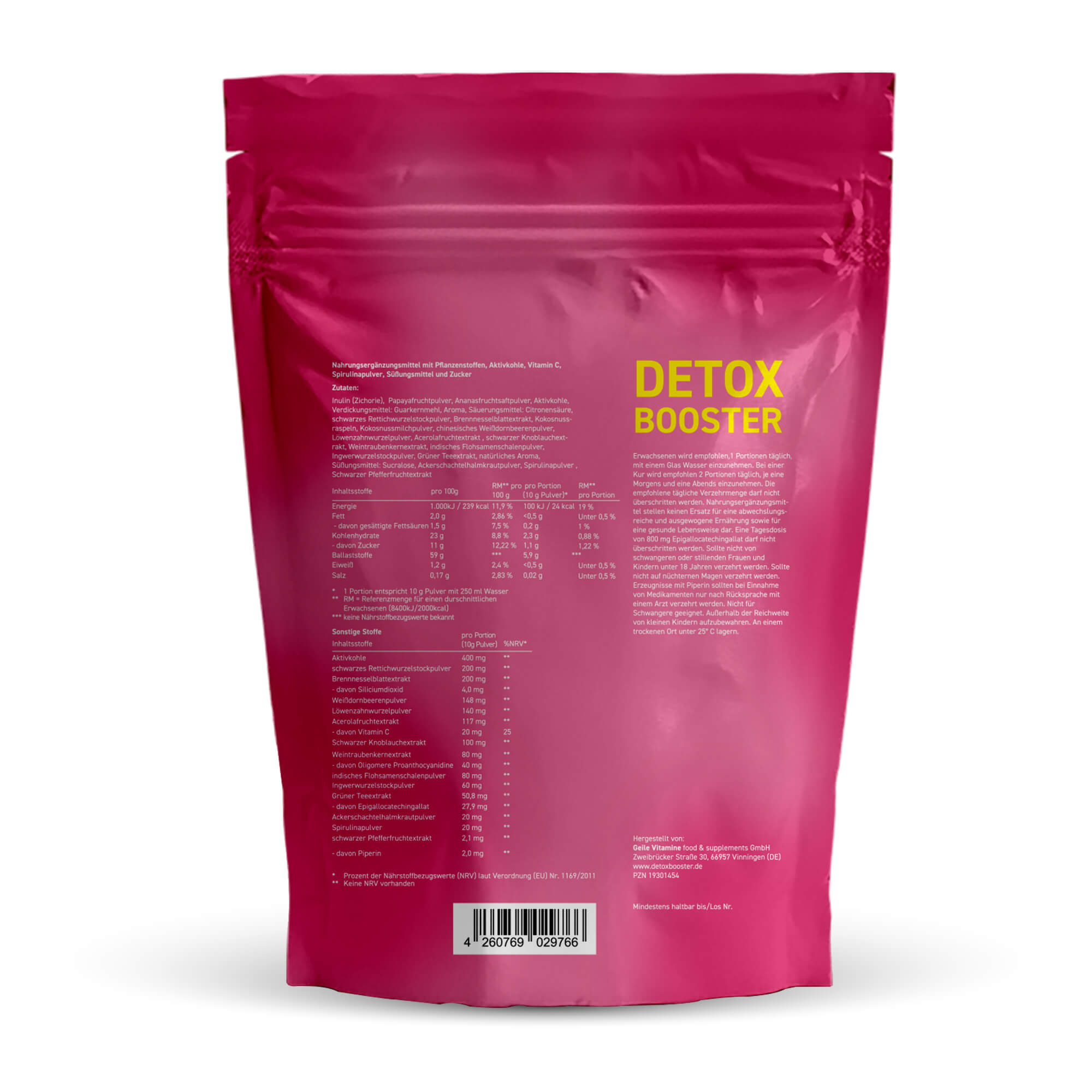 Detox Booster - 250 g Pulver