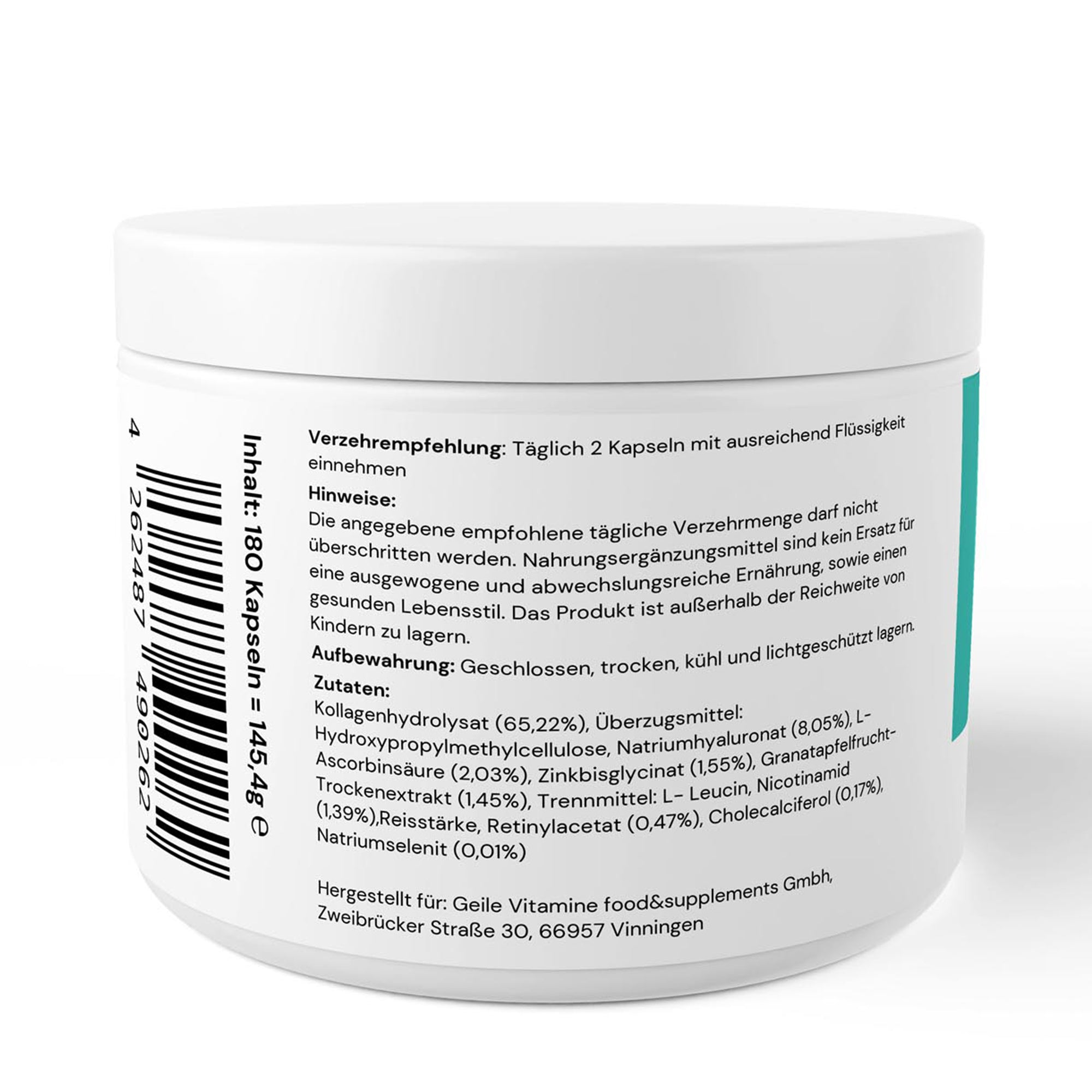Kollagenhydrolysat PLUS - 180 Kapseln
